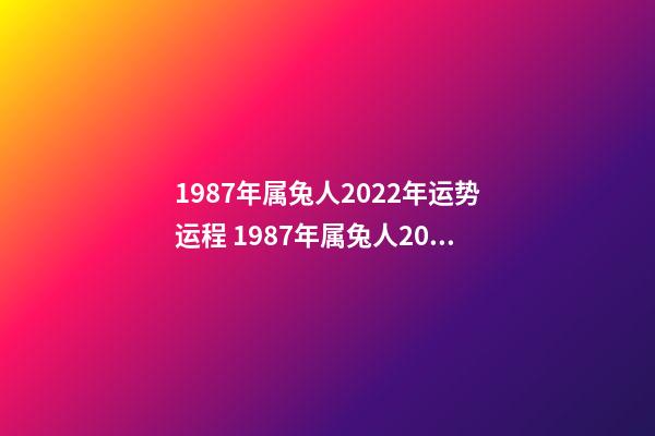 1987年属兔人2022年运势运程 1987年属兔人2022年运势好不好 1987属兔女2022年事业运 1987属兔2022年运势及运程女性-第1张-观点-玄机派